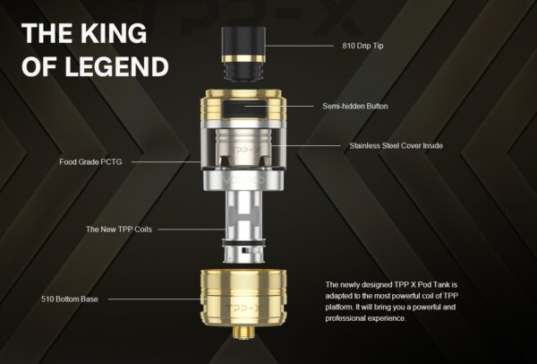 64497e564d4e97001799190a 正品 VOOPOO TPP-X POD TANK霧化器