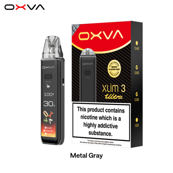 metal-gray-oxva-xlim-3ultra-best-overall-pod-system-2025 OXVA XLIM 3 ULTRA 奧創 30w
