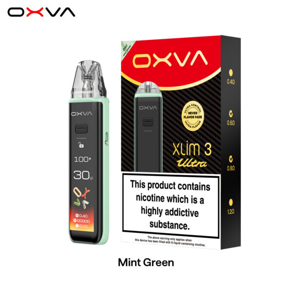 mint-green-oxva-xlim-3ultra-best-overall-pod-system-2025 OXVA XLIM 3 ULTRA 奧創 30w